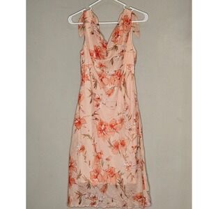 Ruby Rox Floral‎ Midi Dress Soft Girl Coquette Sz 6 Romantic Fairy Flowy Y2K